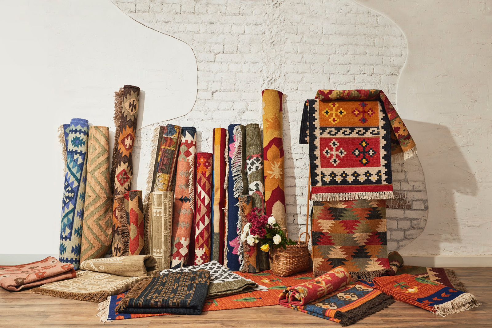 Hand Woven Dhurrie Carpets by Bombay Rugs