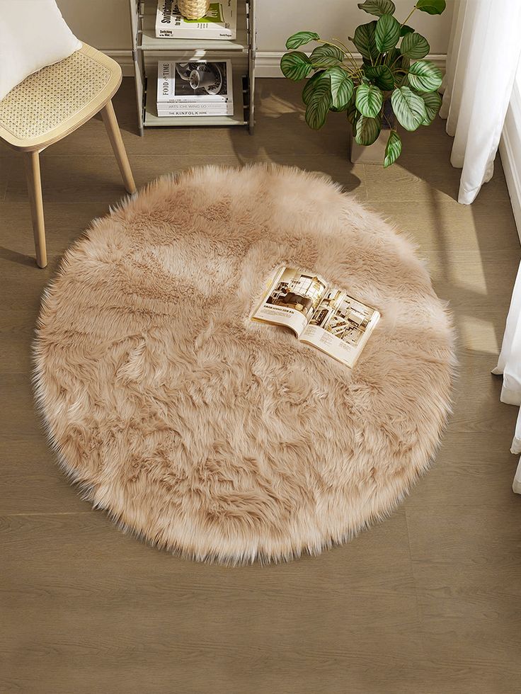 Machine Made Rabbit Fur Carpet by Bombay Rugs