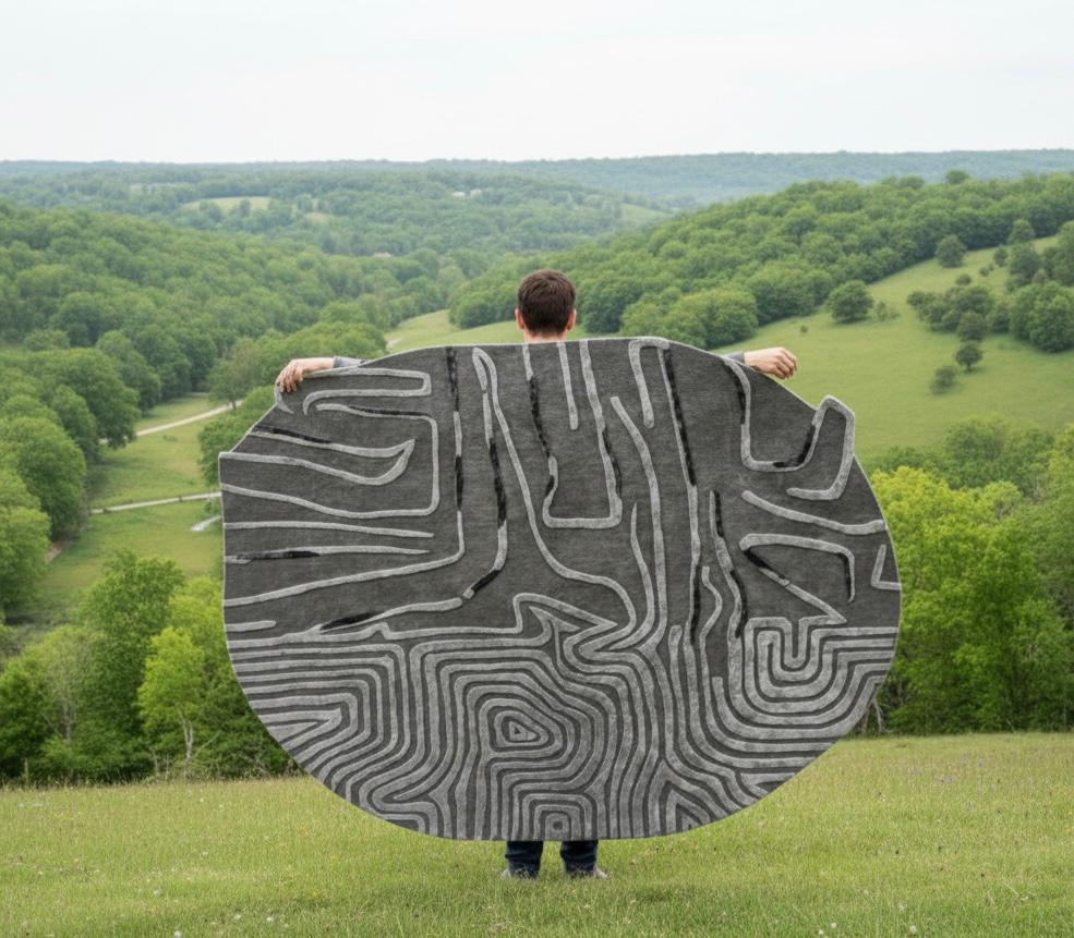 Contour of Silence Irregular Rugs