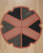 Prism in Pink & Pitch Round Rugs
