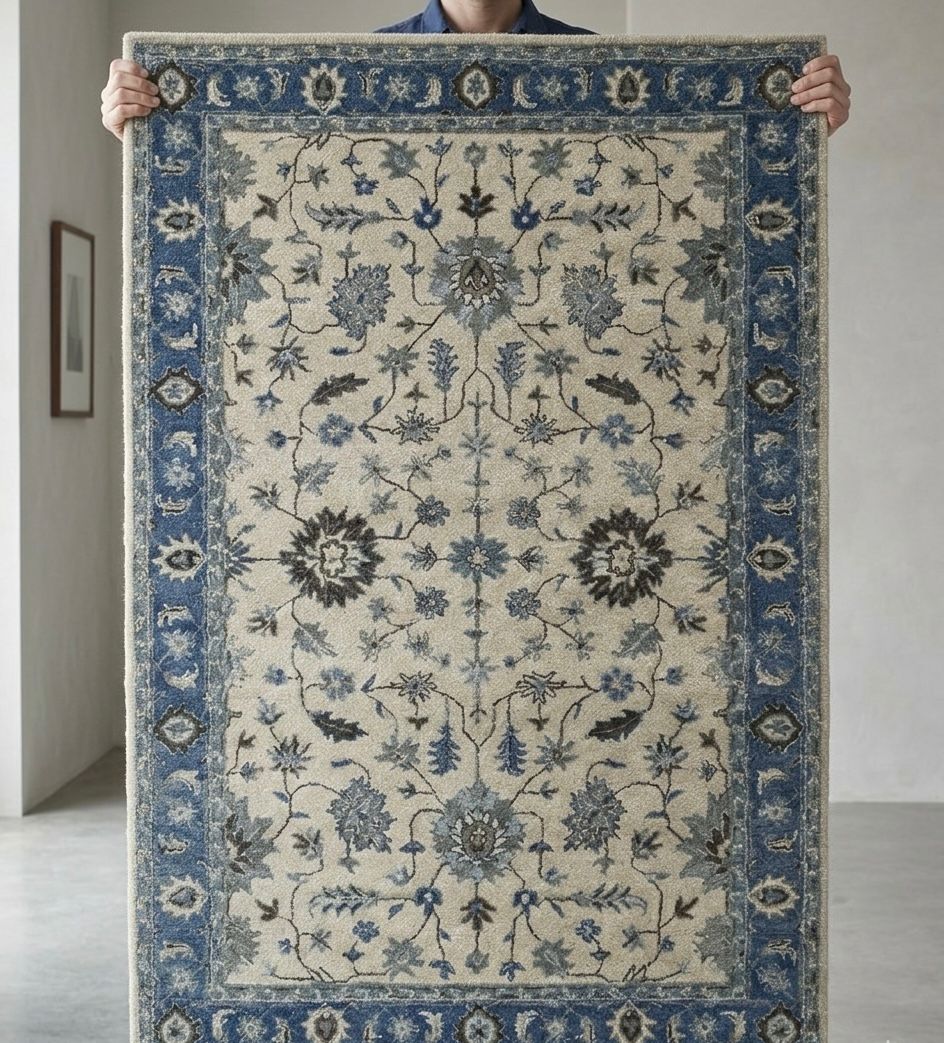 Traditional Floral Medallion Handtufted Rugs
