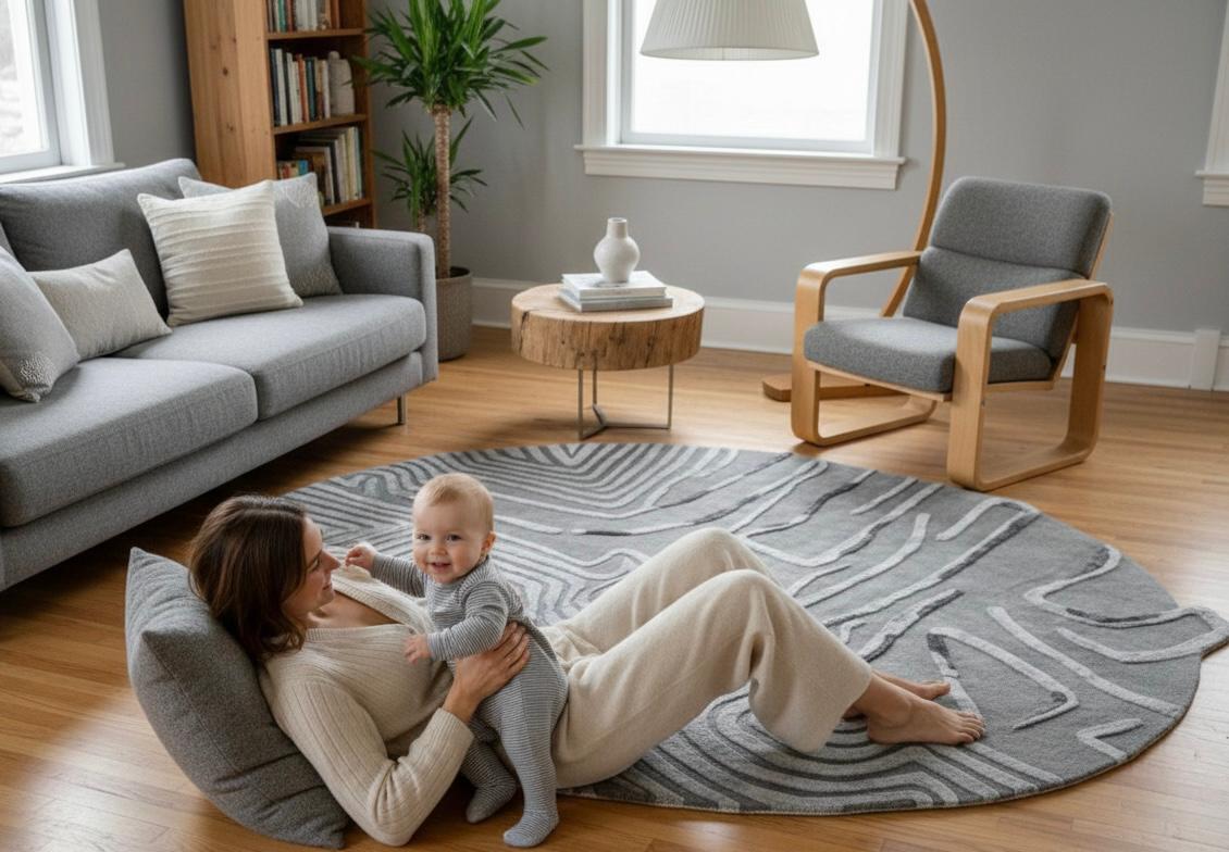 Contour of Silence Irregular Rugs