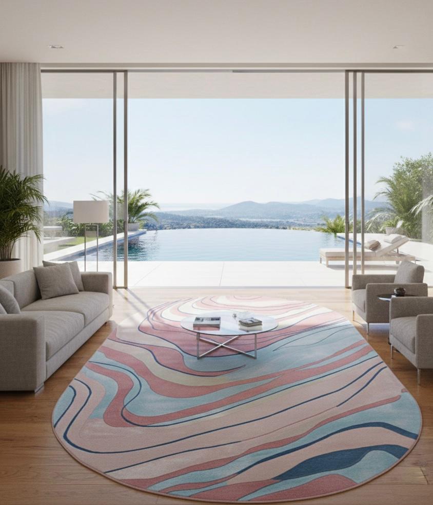 The Serene Oval Irregular Rugs