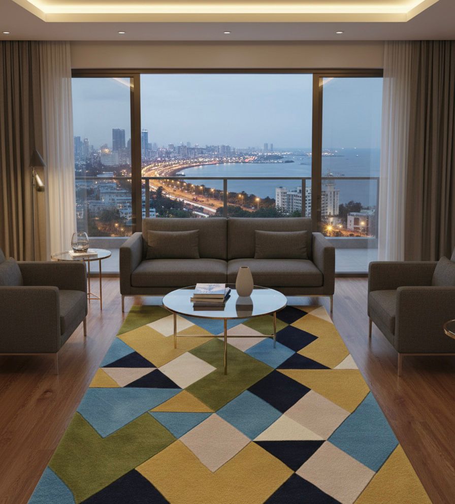 Geometric Harmony Handtufted Rugs
