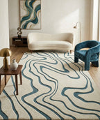 Abyss Teal Handtufted Rugs