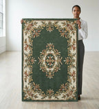 Sage Green Traditional Handtufted Rugs