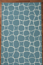 Teal Topography Handtufted Rugs
