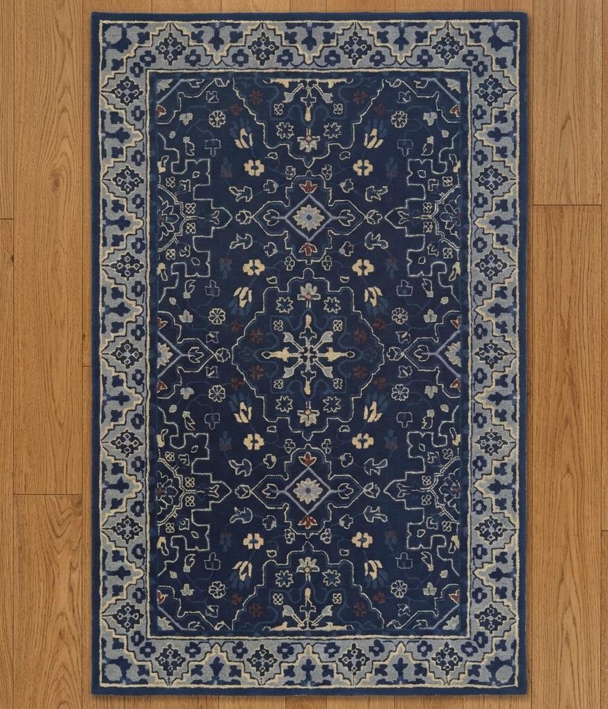 Midnight Indigo Persian Handtufted Rugs