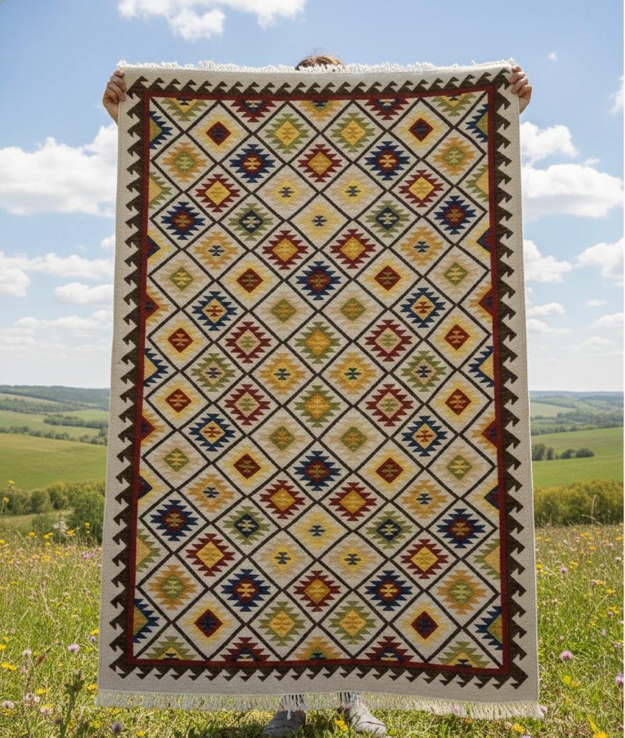 Modern Anatolian Kilim Area Rug