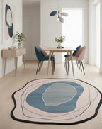 Pink Petal Drift Irregular Rugs