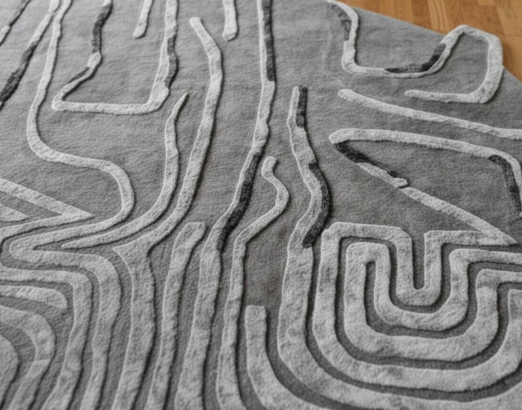 Contour of Silence Irregular Rugs