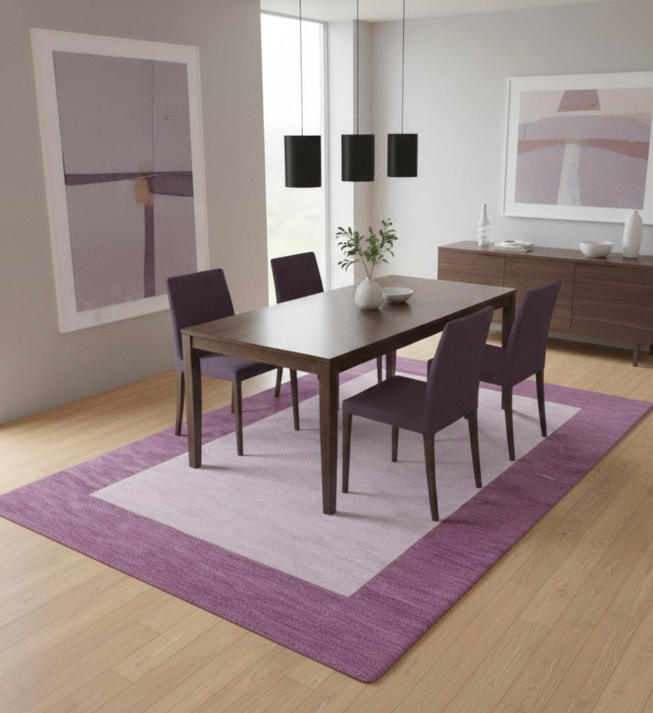 Modern Lavender Two-Tone Solid Rugs