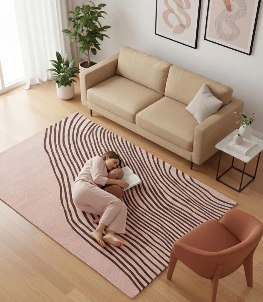 Rosewood Rhythm Handtufted Rugs
