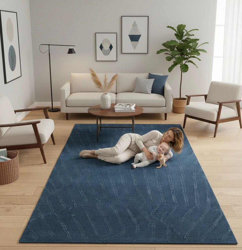 Indigo Echo Handtufted Rugs