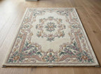 Cream and Pastel Traditional Handtufted Rugs