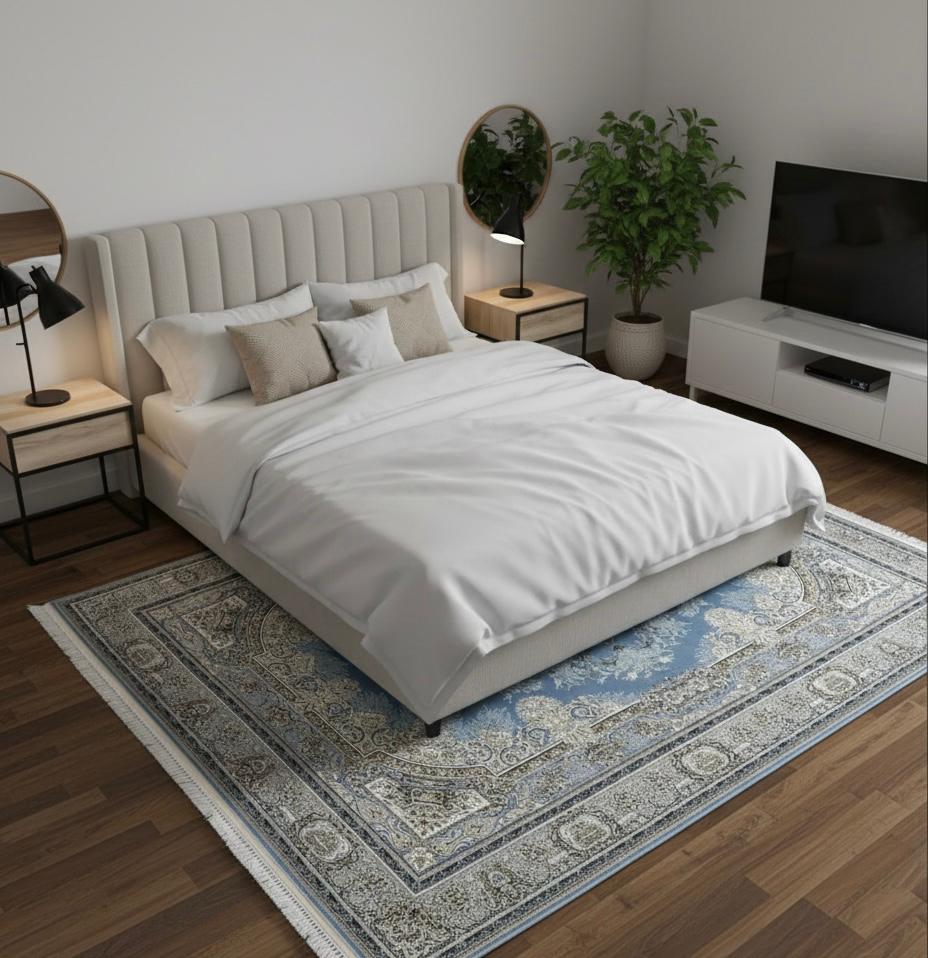 Blue Safavid Irani rugs