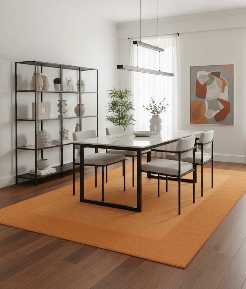 Terracotta Border Rug