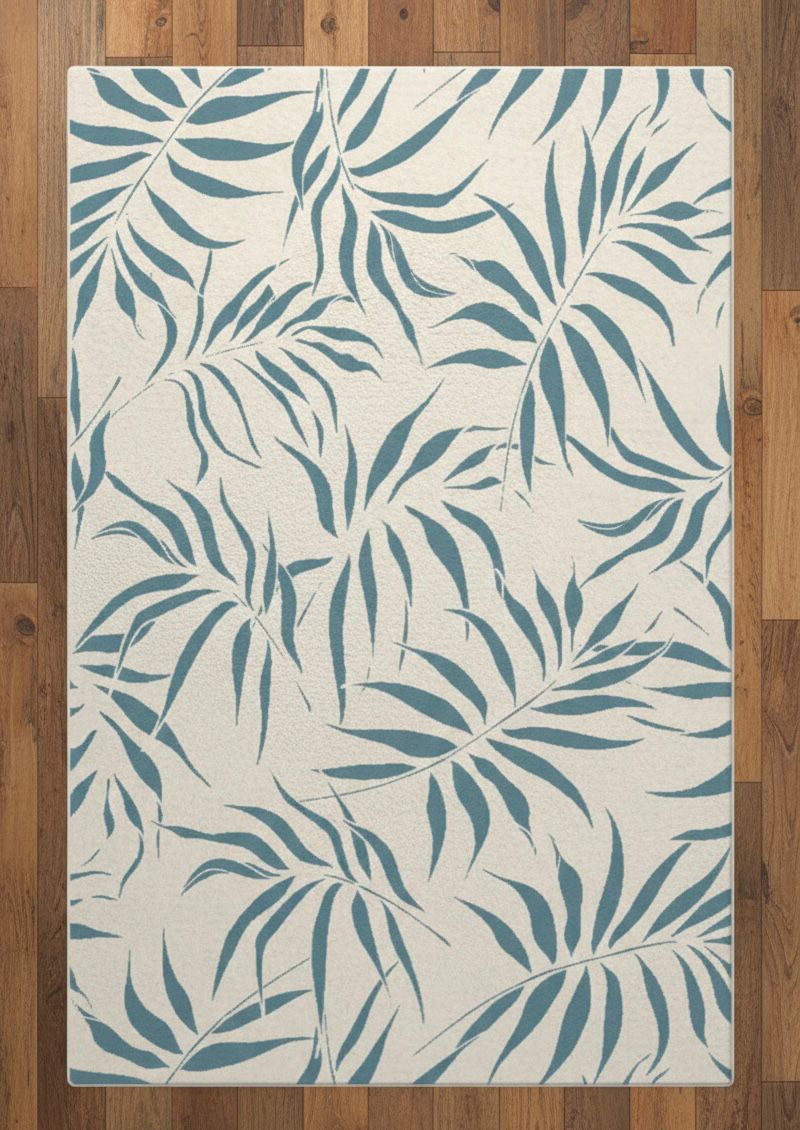 Breeze Leaf Pattern Area Rug