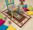 Balkan Geometric kilim Rugs