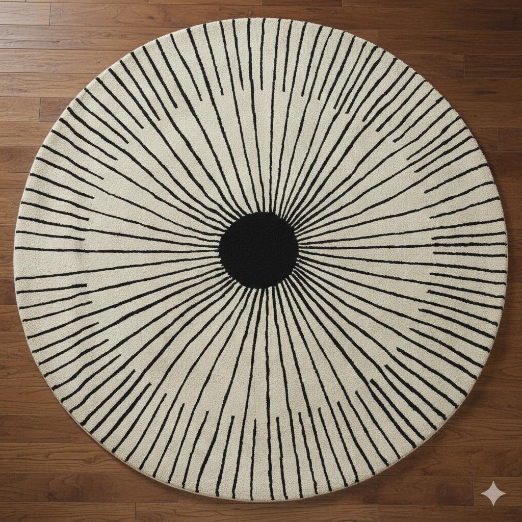 Solar Flare Round Rugs