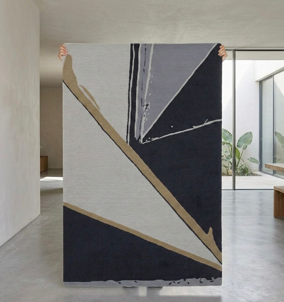 Shattered Geometry Handtufted Rugs