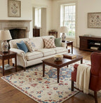 Floral Medallion Tufted Rug