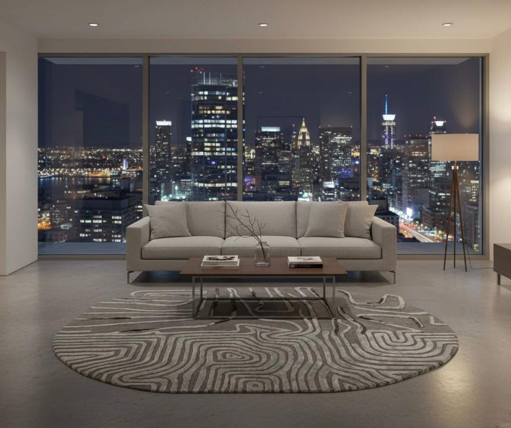 Contour of Silence Irregular Rugs