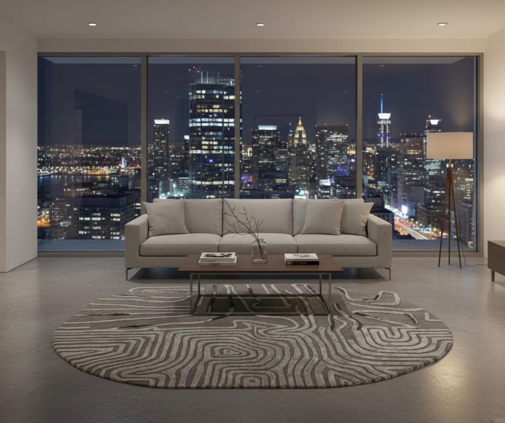 Contour of Silence Irregular Rugs