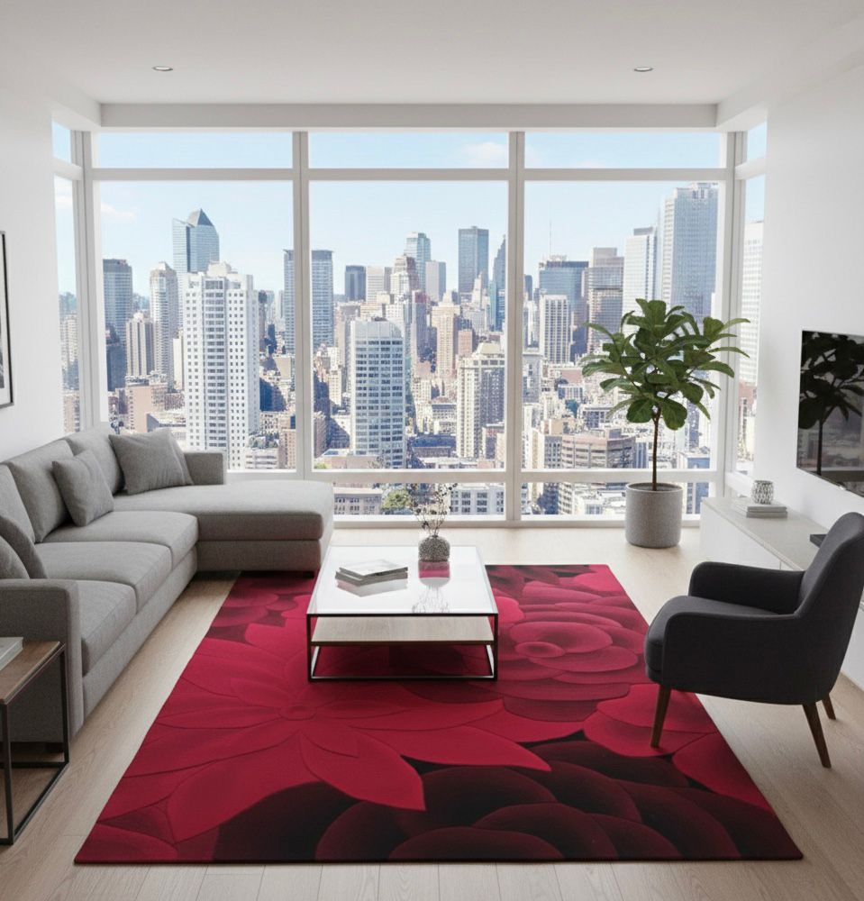 Floral Noir Handtufted Rugs