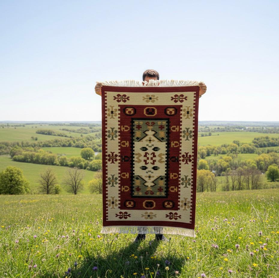 Balkan Geometric kilim Rugs