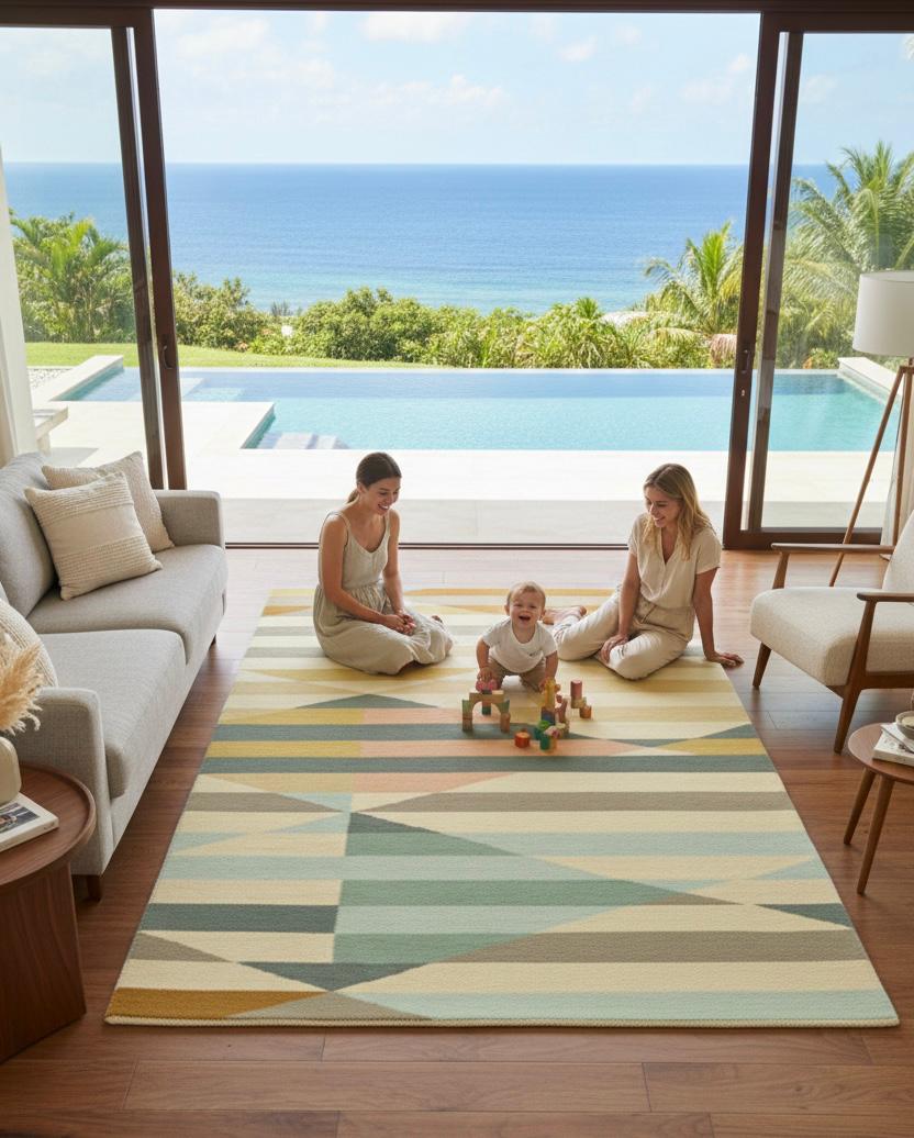 Pastel Symmetry Handtufted Rugs
