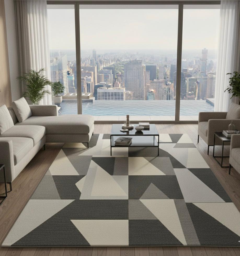The Cubist Current Handtufted Rugs