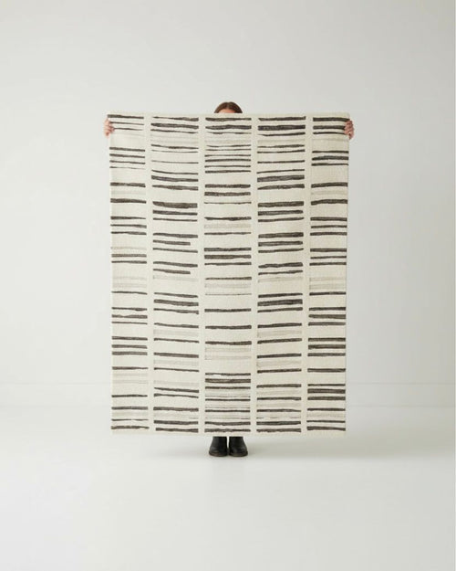 Abstract Parallel Stripe Handtufted Rugs