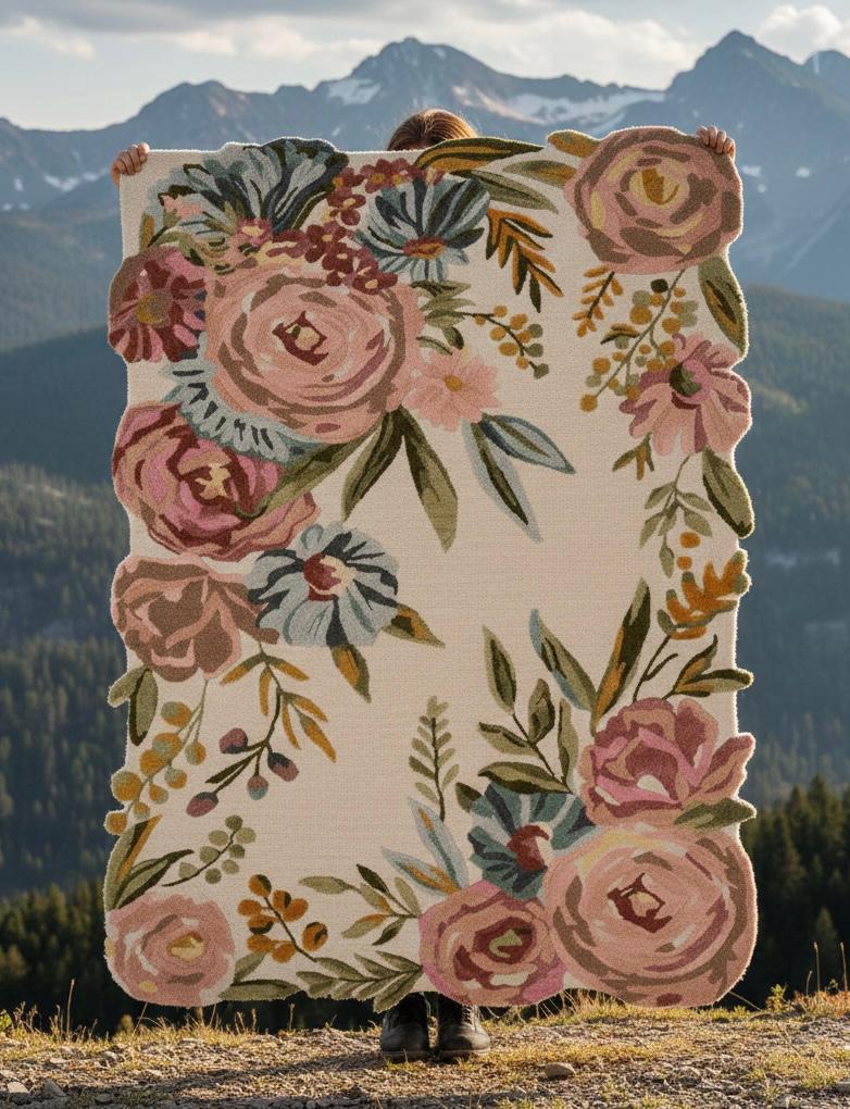 Flora in Focus Irregular Rugs