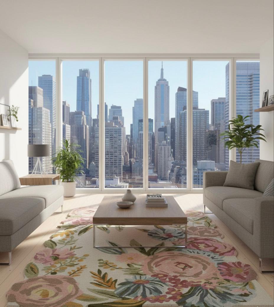 Flora in Focus Irregular Rugs