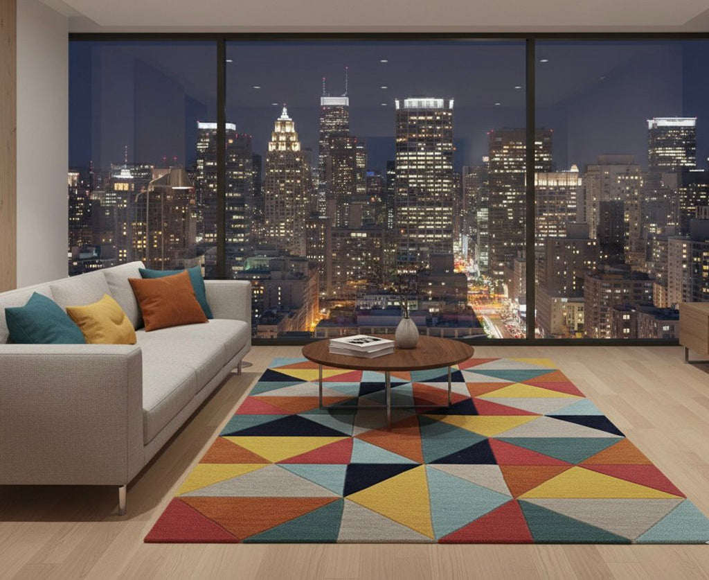 Prismatic Geometry Handtufted Rugs