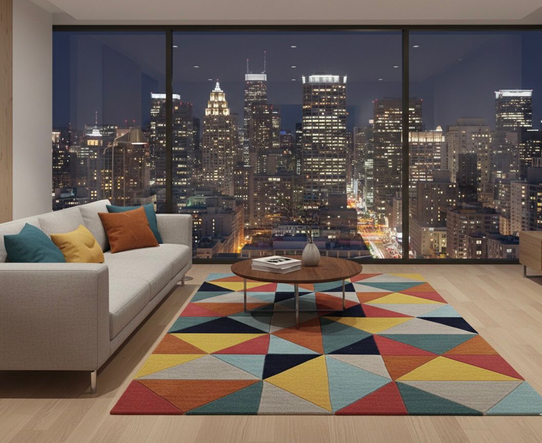 Prismatic Geometry Handtufted Rugs