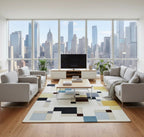 Abstract Quadrant Handtufted Rugs