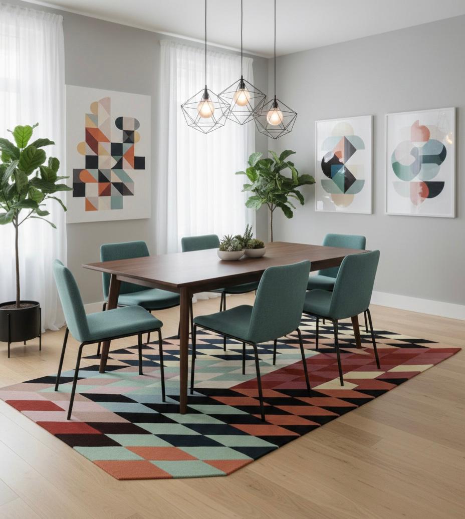 Chromatic Shift Irregular Rugs