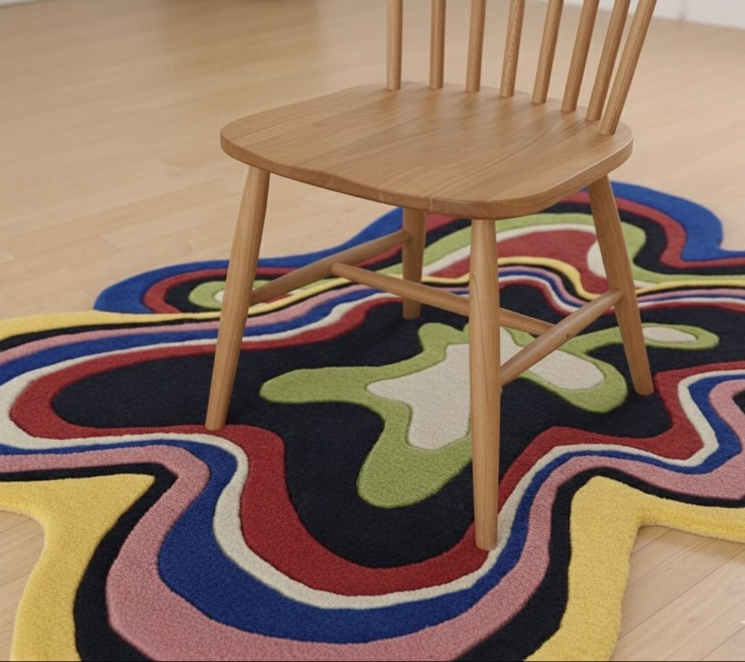The Cosmic Spill Irregular Rugs