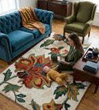 Jacobean Floral Handtufted Rugs