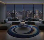 Concentric Chaos Round Rugs