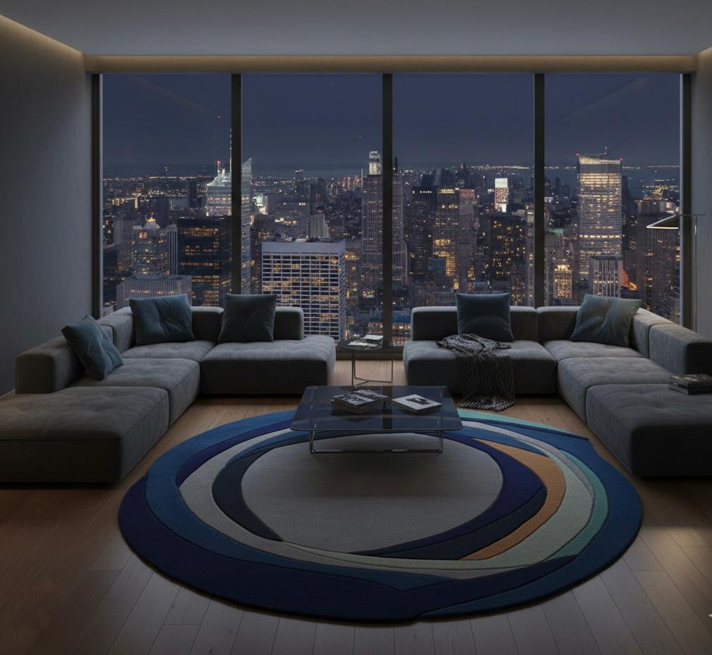 Concentric Chaos Round Rugs