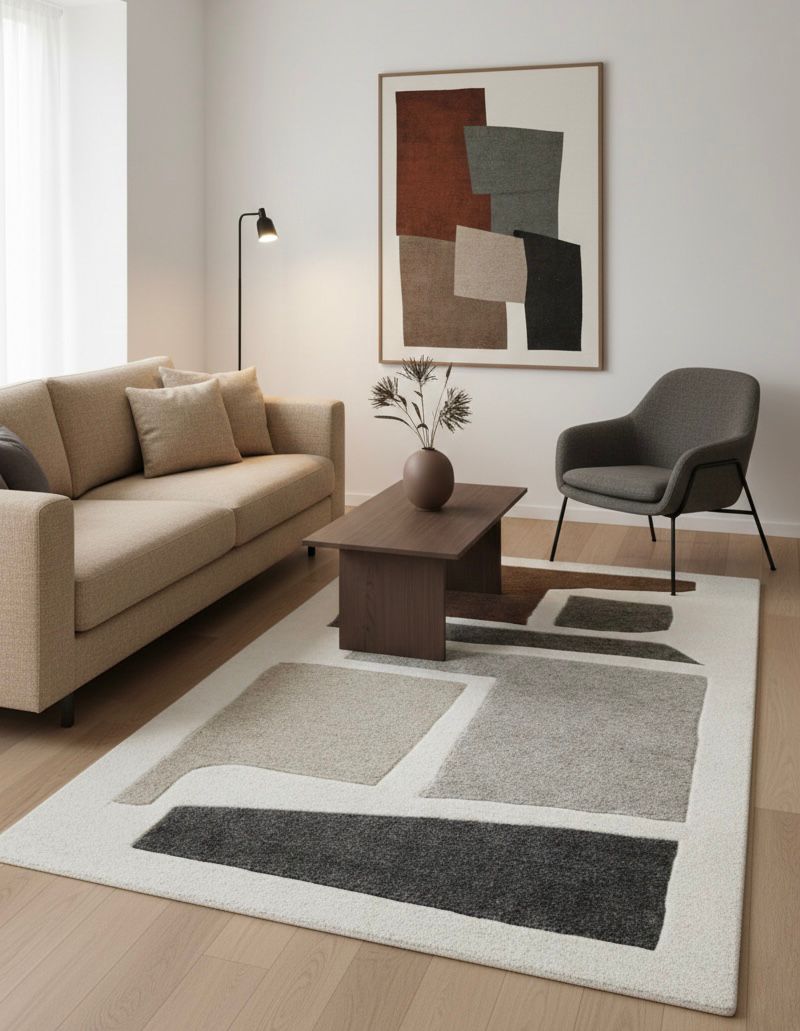 Abstract Mosaic Handtufted Rugs