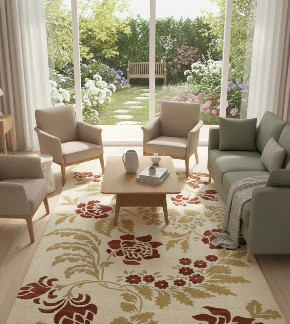 Vintage Vine Tapestry Handtufted Rugs