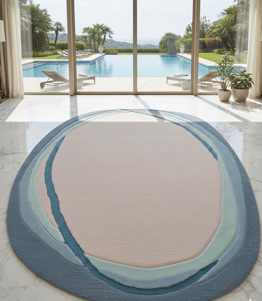 Cerulean Shore Irregular Rugs