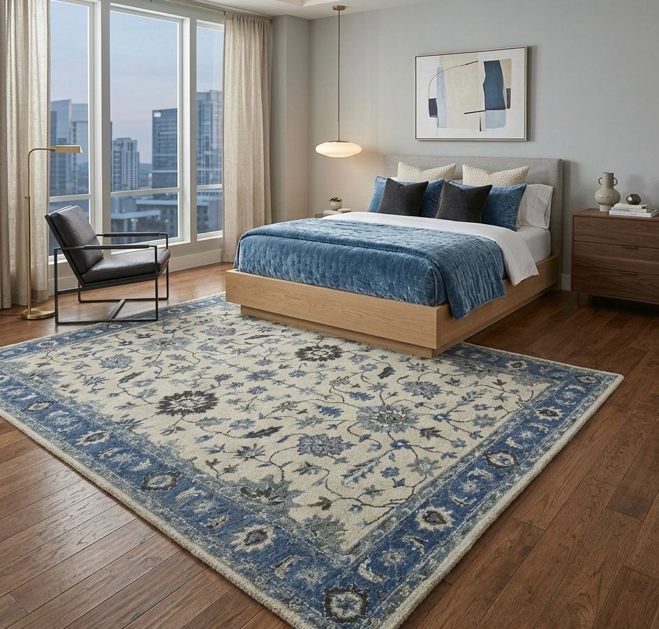Traditional Floral Medallion Handtufted Rugs