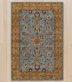 Azure & Ochre Persian Handtufted Rugs