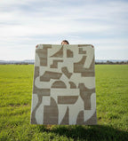 Neutral Geometry Handtufted Rugs