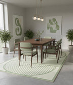 Sage Geometry Handtufted Rugs